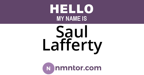 Saul Lafferty