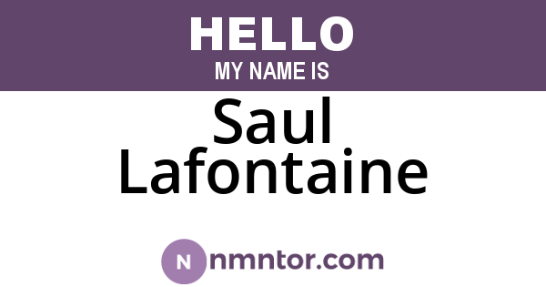 Saul Lafontaine