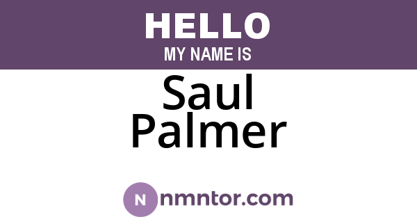 Saul Palmer