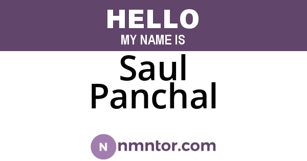 Saul Panchal