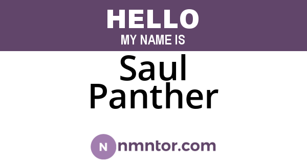 Saul Panther