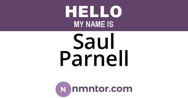 Saul Parnell