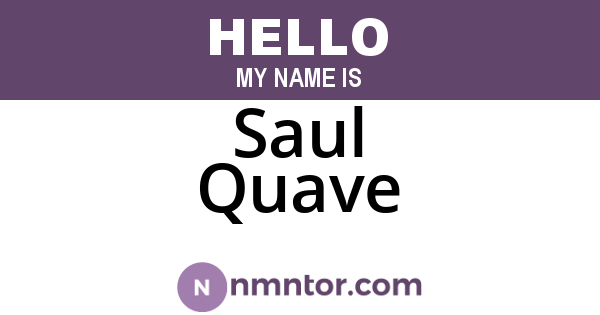 Saul Quave