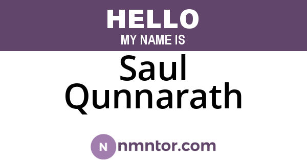Saul Qunnarath