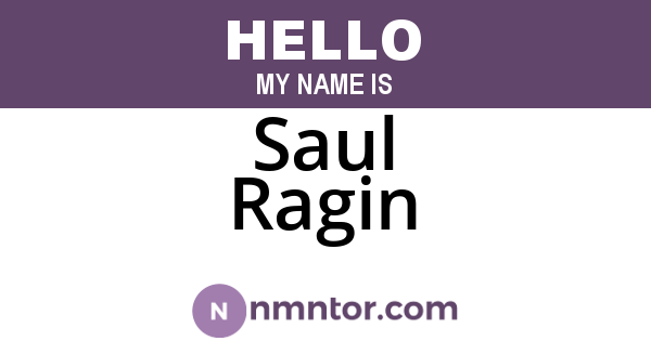Saul Ragin