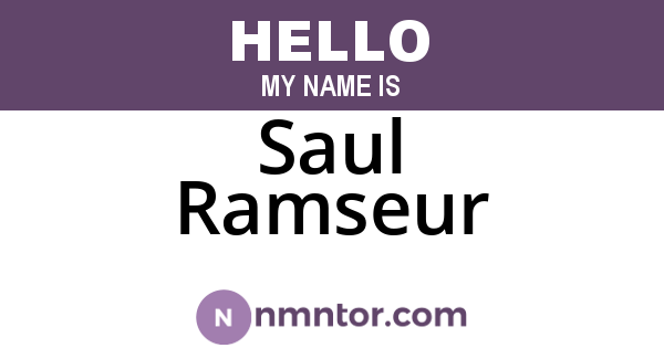 Saul Ramseur