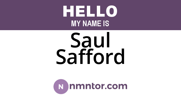 Saul Safford