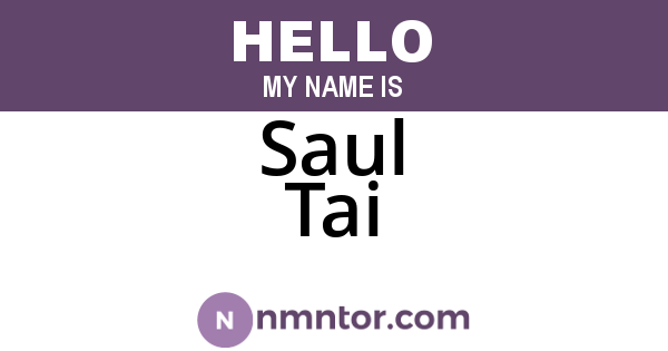 Saul Tai