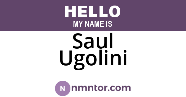 Saul Ugolini