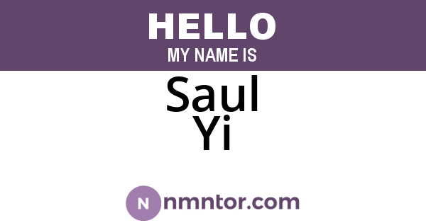 Saul Yi