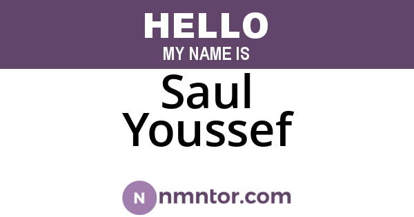 Saul Youssef