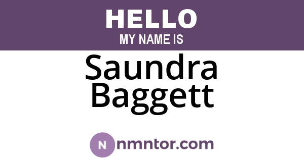 Saundra Baggett