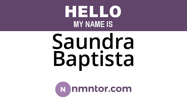 Saundra Baptista