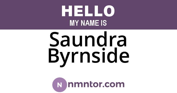 Saundra Byrnside