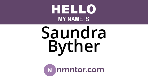 Saundra Byther