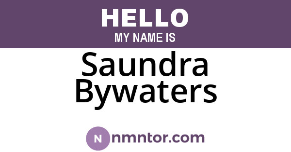 Saundra Bywaters