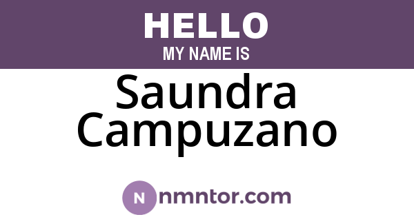 Saundra Campuzano