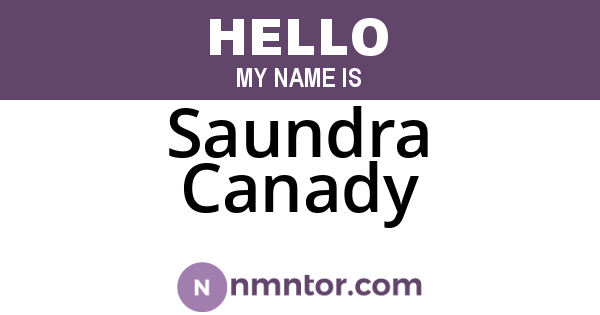 Saundra Canady