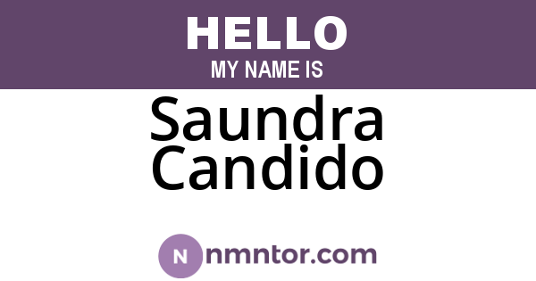 Saundra Candido