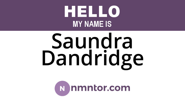 Saundra Dandridge