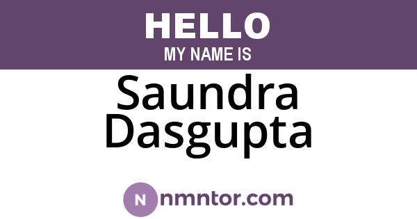 Saundra Dasgupta