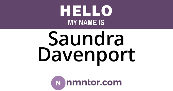 Saundra Davenport