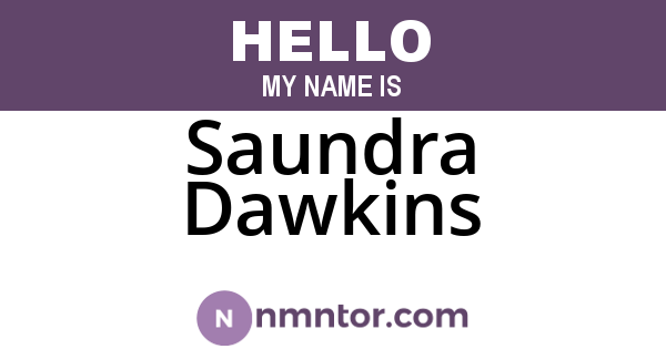 Saundra Dawkins