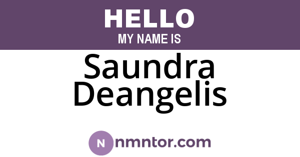 Saundra Deangelis
