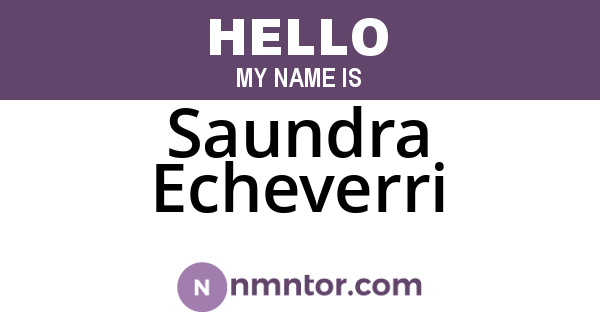 Saundra Echeverri