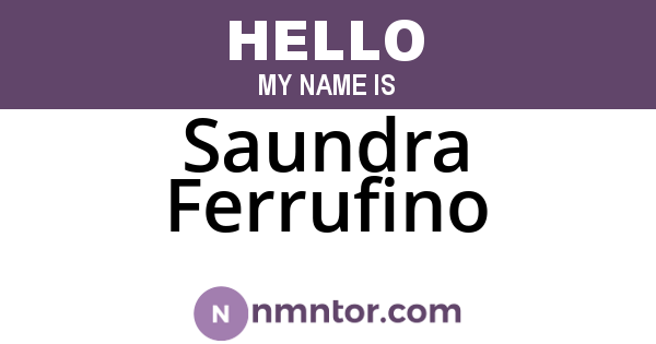 Saundra Ferrufino