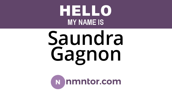 Saundra Gagnon
