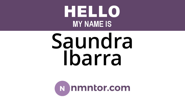 Saundra Ibarra