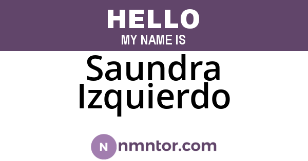 Saundra Izquierdo