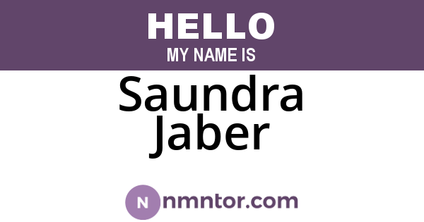 Saundra Jaber