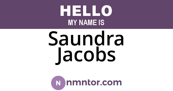 Saundra Jacobs
