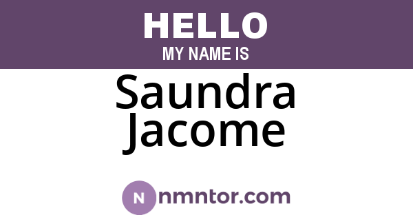 Saundra Jacome