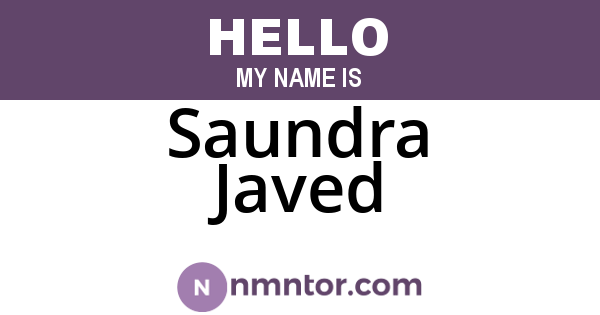 Saundra Javed
