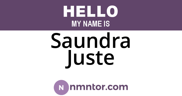 Saundra Juste