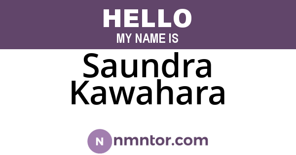 Saundra Kawahara