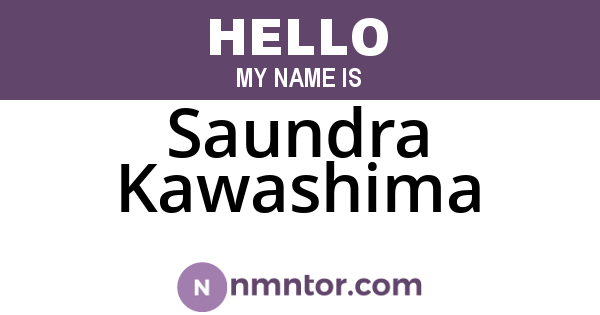 Saundra Kawashima