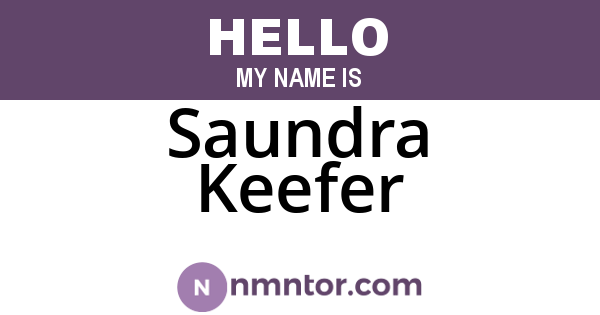 Saundra Keefer