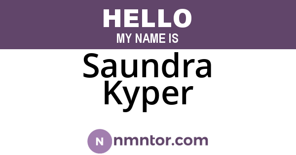 Saundra Kyper