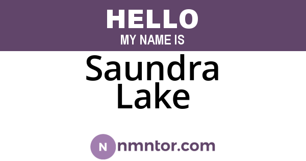 Saundra Lake