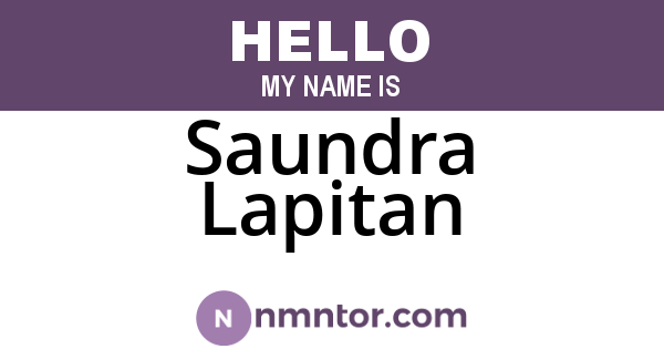 Saundra Lapitan
