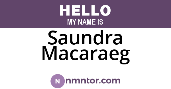 Saundra Macaraeg