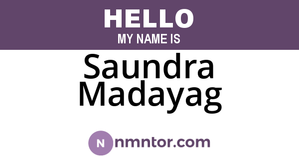 Saundra Madayag