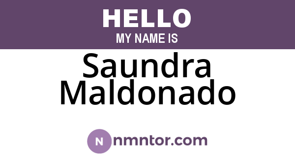 Saundra Maldonado