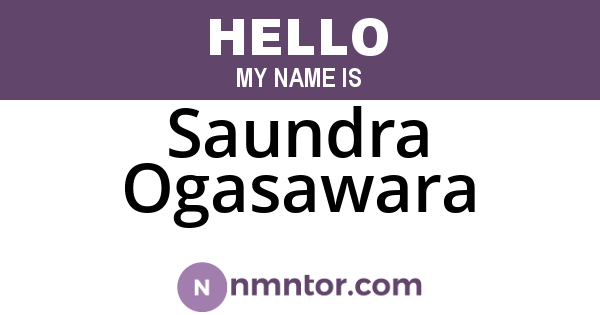 Saundra Ogasawara