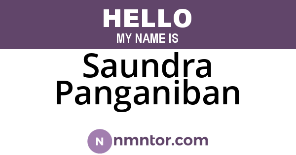 Saundra Panganiban