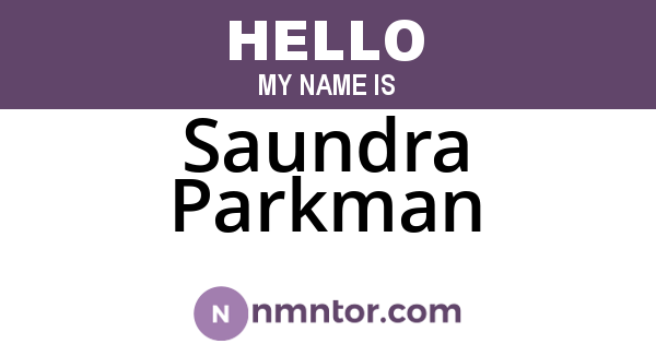 Saundra Parkman